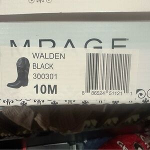 Walden Black Cowboy Boots 10M